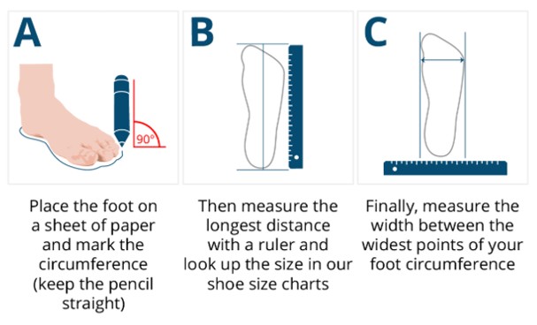Men's Shoe Size Chart